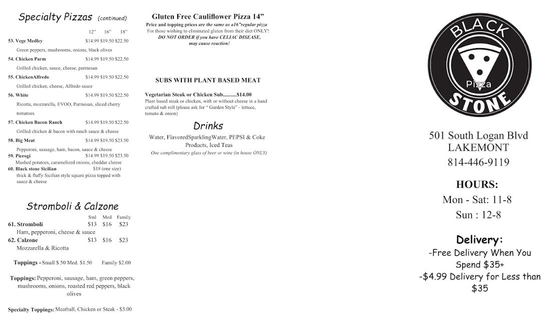 Black Stone Pizza