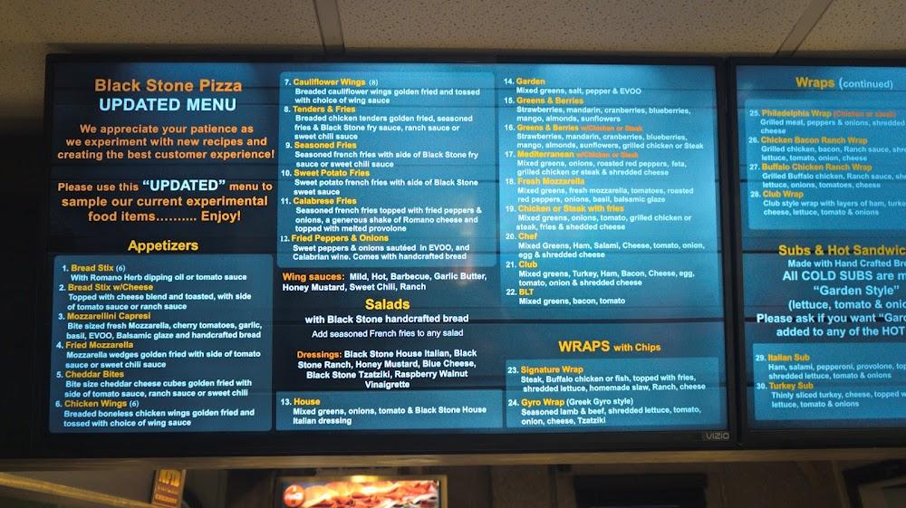 Black Stone Pizza Menu image 3